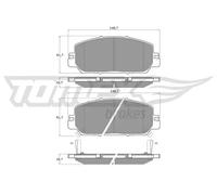 Brake pads Front Axle TX 19-65 TOMEX Brakes for HONDA CR-V V