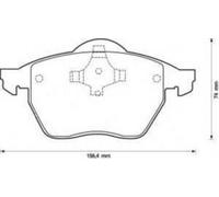 BRAKE PADS REAR CADILLAC DEVILLE 2000-2006 / ASTRO / SIERRA 99-04