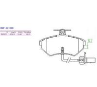 BRAKE PAD SET DISC BRAKE 13.0460-2837.2 FOR AUDI A4/B5/Sedan/S4/B6/Convertible
