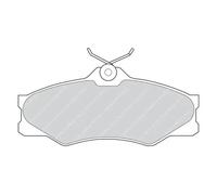 Brake pads FVR517 FERODO for VW TRANSPORTER / CARAVELLE T3 Bus LT 40-55 I Van