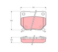 TRW Brake Pad Set GDB1007 - Nissan 300ZX / Fairlady Z Disc Brake 44060-43P85/44060-06P90