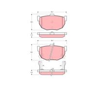 TRW GDB1010 Brake pad set