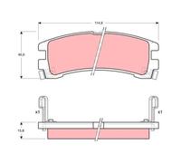 TRW Brake Pad Set GDB1018