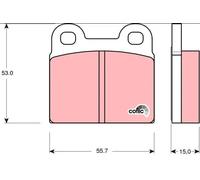 TRW Automotive AfterMarket GDB102 Brake Pad