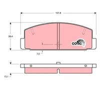 TRW GDB1027 Brake pad set