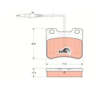 TRW GDB1031 Brake pad set