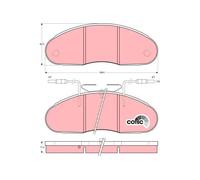 Brake pads GDB1069 TRW for NISSAN TRADE Platform/Chassis