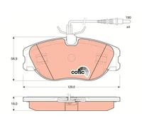 TRW GDB1148 Brake pad set
