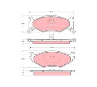 TRW GDB1157 Brake pad set