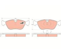 Brake pads GDB1159 TRW for VOLVO 850 850 Estate S70 V70 C70 I Coupe