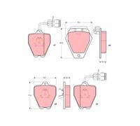 TRW GDB1162 Brake pad set