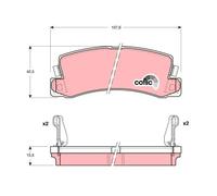 TRW GDB1168 Brake pad set