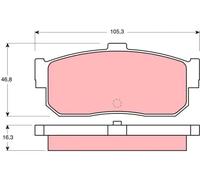 TRW GDB1172 Brake pad set