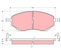 TRW GDB1177 Brake pad set