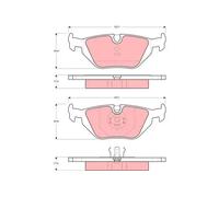 TRW GDB1189 Brake pad set