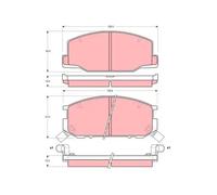 TRW GDB1190 Brake pad set