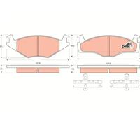 TRW GDB1219 Brake pad set
