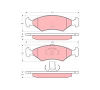 Genuine TRW Brake Pads (Front) (R90) GDB1222