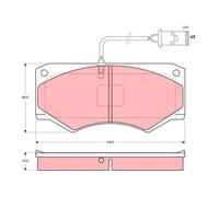 Brake pads GDB1248 TRW for IVECO DAILY II Platform/Chassis DAILY II Van