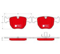 Brake pads GDB1261DTE TRW for BMW ALPINA