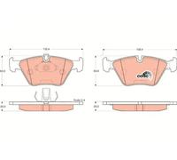 Brake pads GDB1264 TRW for BMW 5