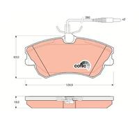 TRW GDB1270 Brake pad set