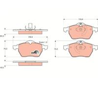 Brake pads GDB1271 TRW for OPEL SAAB
