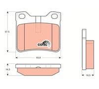 TRW GDB1276 Brake pad set