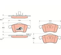 TRW GDB1282 Brake pad set