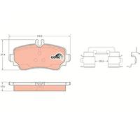 TRW GDB1293 Brake pad set