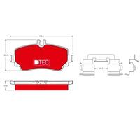 TRW GDB1293DTE Brake pad set