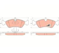 TRW GDB1300 Brake pad set