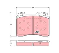 TRW GDB1318 Brake pad set
