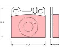 Brake pads GDB1331 TRW for MERCEDES-BENZ S-CLASS S-CLASS Coupe SL Coupe