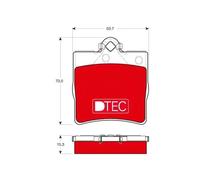 Brake pads GDB1335DTE TRW for MERCEDES-BENZ CHRYSLER