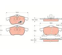 TRW GDB1350 Brake pad set