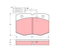 TRW GDB1356 Brake pad set