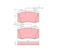 TRW GDB1359 Brake pad set