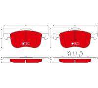 Brake pads GDB1388DTE TRW for VOLVO V70 S80 I XC70 I Cross Country V70 Mk II