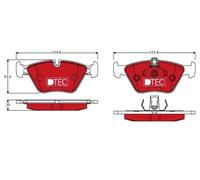 Brake pads GDB1404DTE TRW for BMW 5 5 Touring 3 Coupe