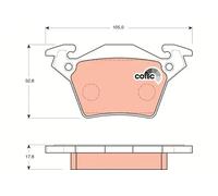 TRW GDB1408 Brake pad set