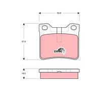 TRW GDB1432 Brake pad set