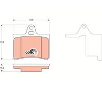 TRW GDB1450 Brake pad set