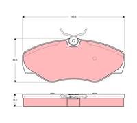 TRW Brake Pads GDB1466 Renault Avantime (2001 Onward) 3.0 - 152Kw 203Hp V6
