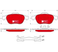 Brake pads GDB1468DTE TRW for RENAULT VEL SATIS SCÉNIC I MPV LAGUNA II