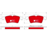 BRAKE PAD SET DISC BRAKE GDB1469DTE FOR RENAULT LAGUNA/II/Grandtour/Sport 2.0L