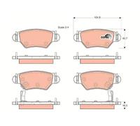 DISC BRAKE PADS SET FOR VAUXHALL OPEL HOLDEN CHEVROLET Z 14 XEP Z 18 XE TRW