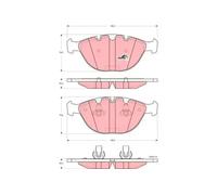 TRW GDB1529 Brake pad set