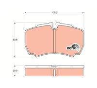 TRW Brake Pad Set GDB1535 – Fits IVECO DAILY III/IV/V 2.3 100kW 135HP