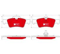 TRW GDB1546DTE Brake pad set